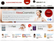 Tablet Screenshot of alexacosmetics.com